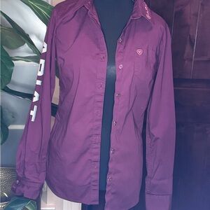 Ariat Deep Plum Long-Sleeve Button-Up Shirt